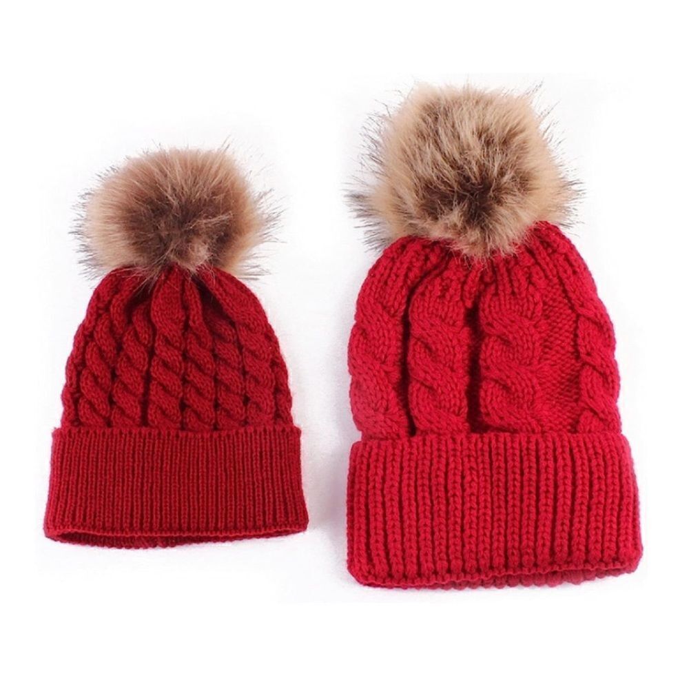 🎀Mom-Baby Beanies Set🎀NEW - Picture 2 of 5